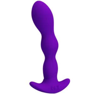 PRETTY LOVE - MASAJEADOR ANAL 12 MODOS VIBRACIÓN LILA