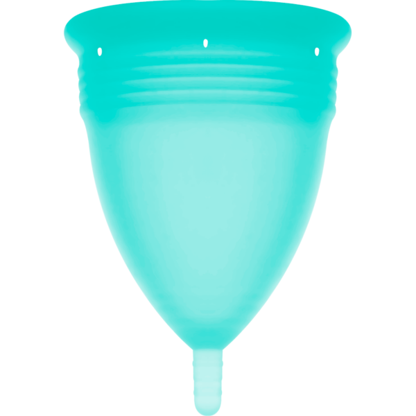 STERCUP - COPA MENSTRUAL FDA SILICONA AQUAMARINA - TALLA L