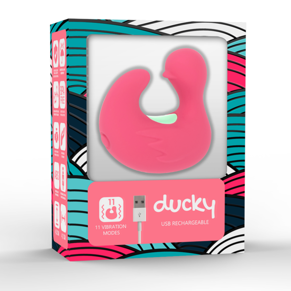 img_89783_5030df6fa7cbbd4373943e7a3a98b769_1.png HAPPY LOKY - DEDAL PATO ESTIMULADOR DE SILICONA RECARGABLE DUCKYMANIA