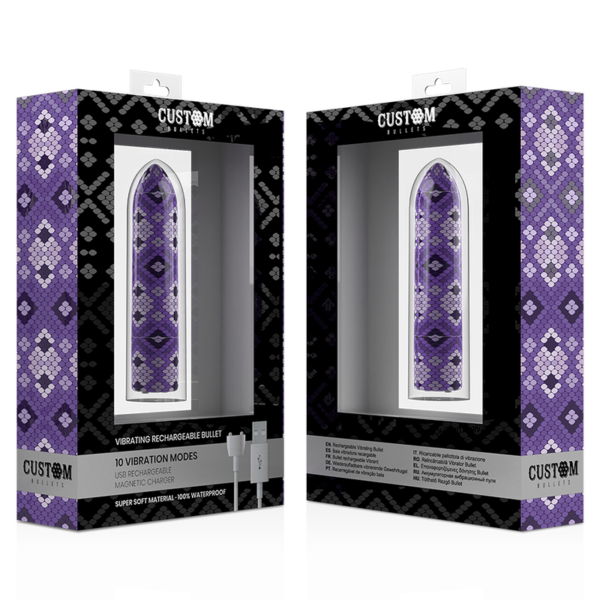 img_92193_1375d37e29f9fb3f5d80d4bfa51eaf75_1.png CUSTOM BULLETS - BALA RECARGABLE SNAKE LILA 10 INTENSIDADES