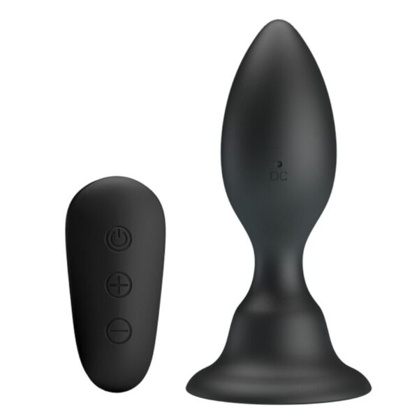 img_93360_093ae9dabb08127b8720db8d16a49d42_1.jpg MR PLAY - PLUG ANAL CON VIBRACIÓN NEGRO CONTROL REMOTO