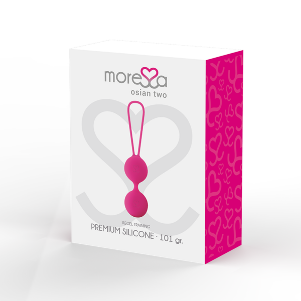 img_95202_40fef4d9f4ff787a30dd4f42c1ee01e5_1.png MORESSA - OSIAN TWO ENTRENAMIENTO SUELO PELVICO 101gr PREMIUM SILICONA ROSA
