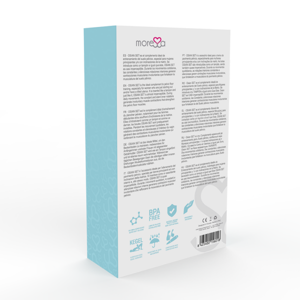 MORESSA - OSIAN SET Osian One; 51 Gr | Osian Two; 101 Gr | Osian Three 85 gr PREMIUM SILICONA TURQUESA